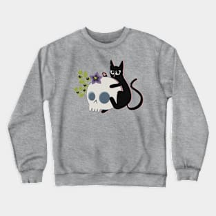 Cat & Skull Crewneck Sweatshirt